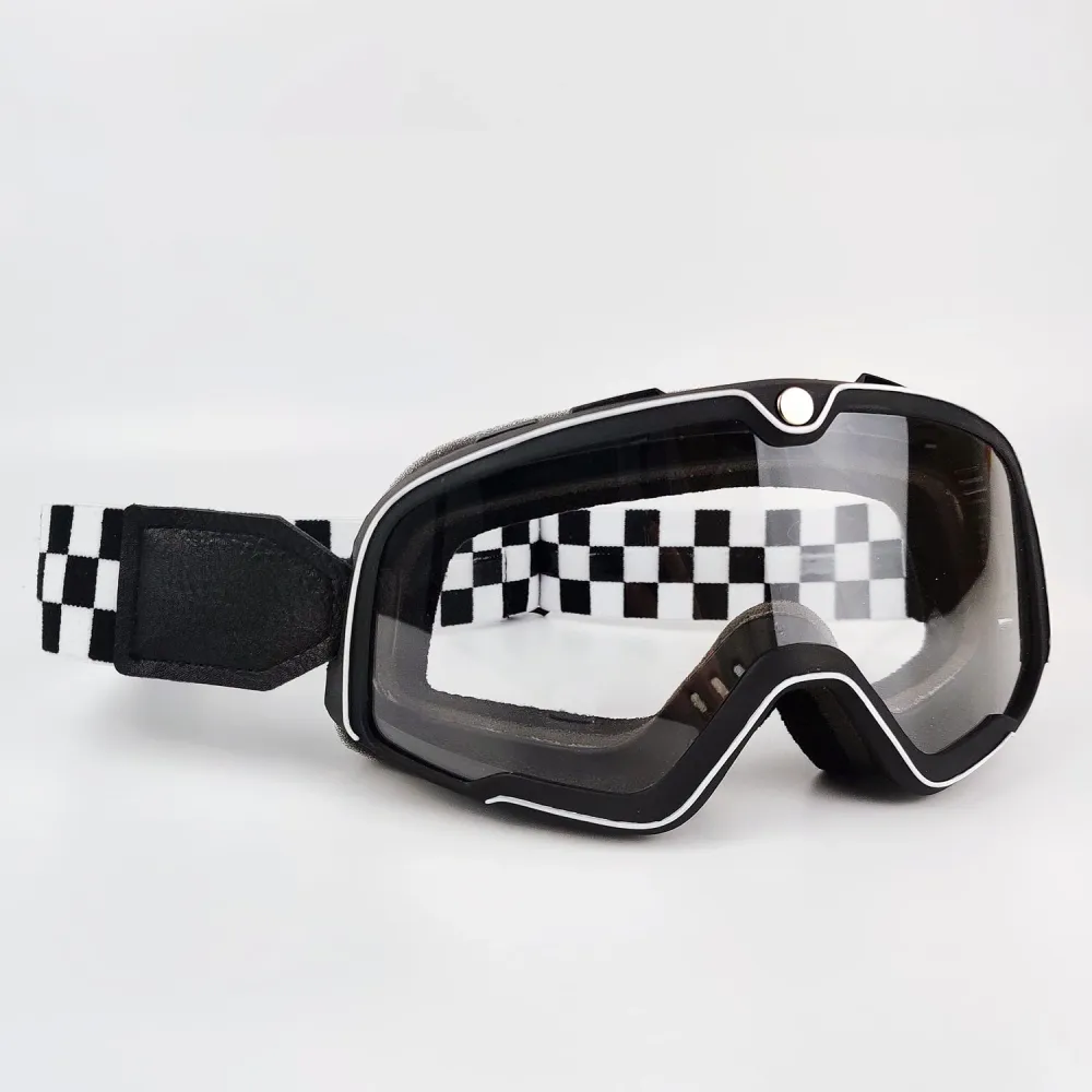 Lunette Moto Drapeau Damier Antre du Motard