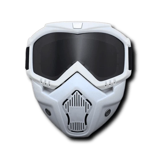 Lunette Moto Futuriste Teinté Noir Antre du Motard