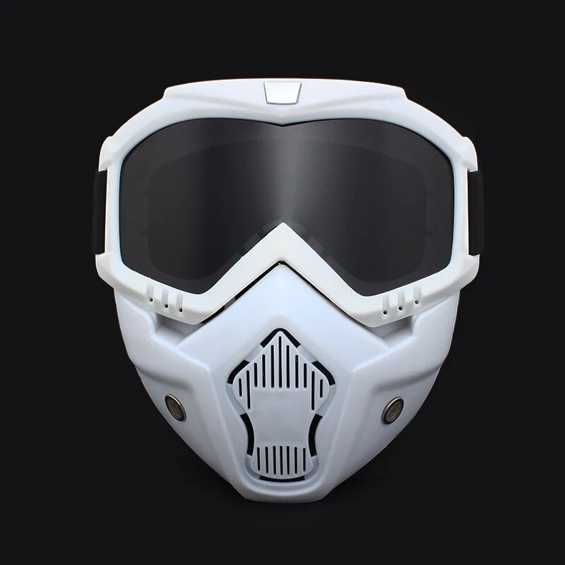 Lunette Moto Futuriste Teinté Noir Antre du Motard