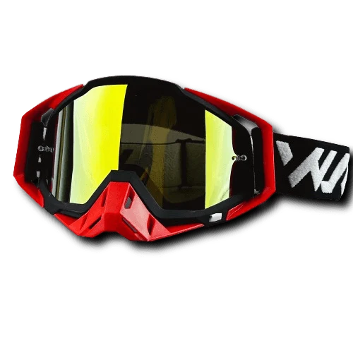 Lunette Moto Mx Rouge Antre du Motard