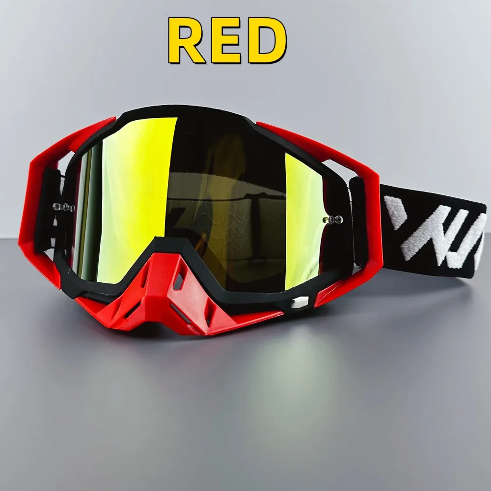 Lunette Moto Mx Rouge Antre du Motard