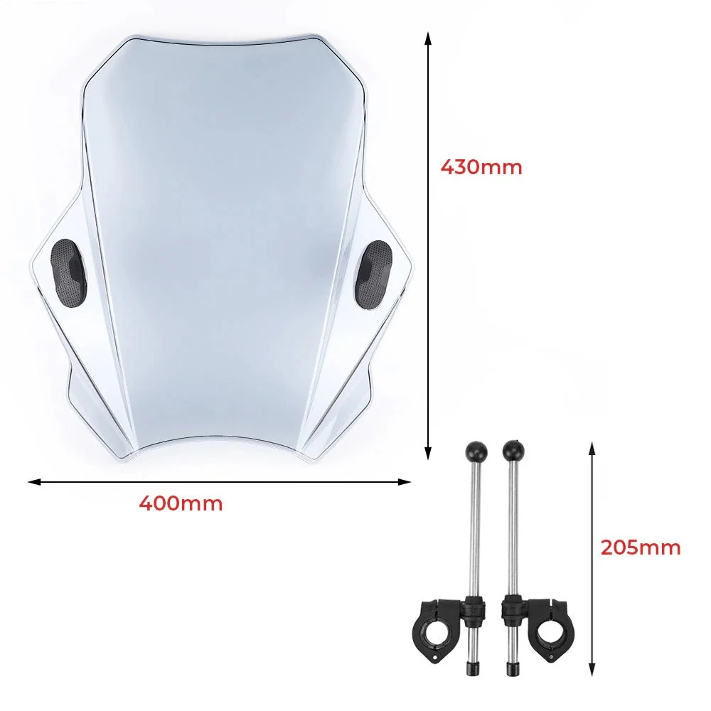 Pare-brise pour moto custom Antre du Motard