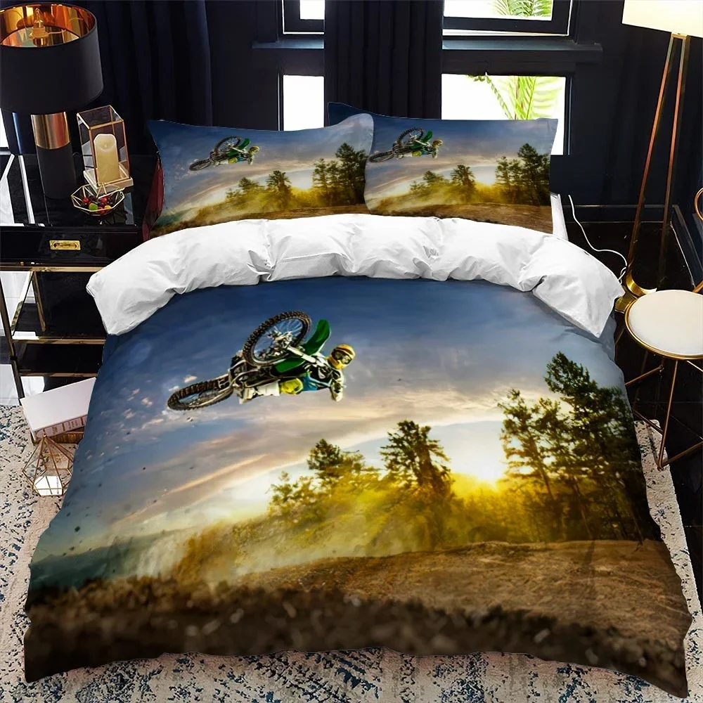 Parure de Lit Moto Cross Antre du Motard