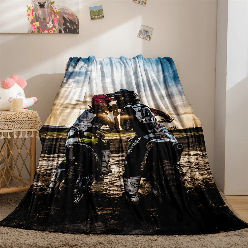 Plaid Moto Cross en Amoureux Antre du Motard
