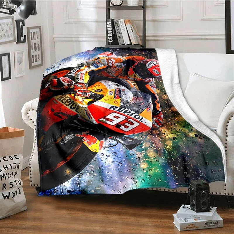 Plaid Moto GP Marquez en Action Antre du Motard