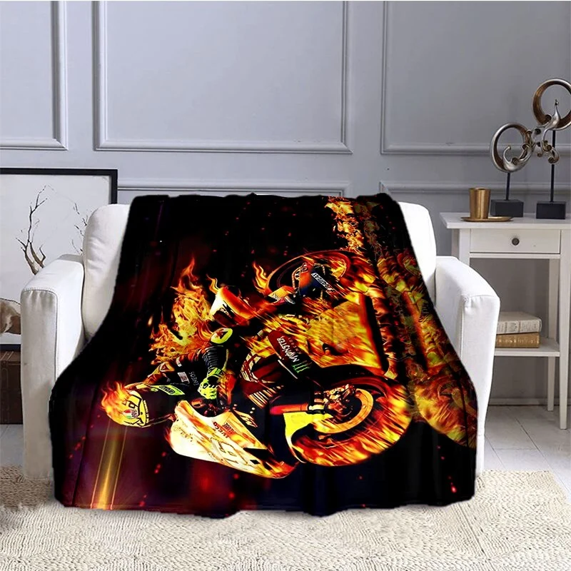 Plaid Moto Motard en Flamme Antre du Motard