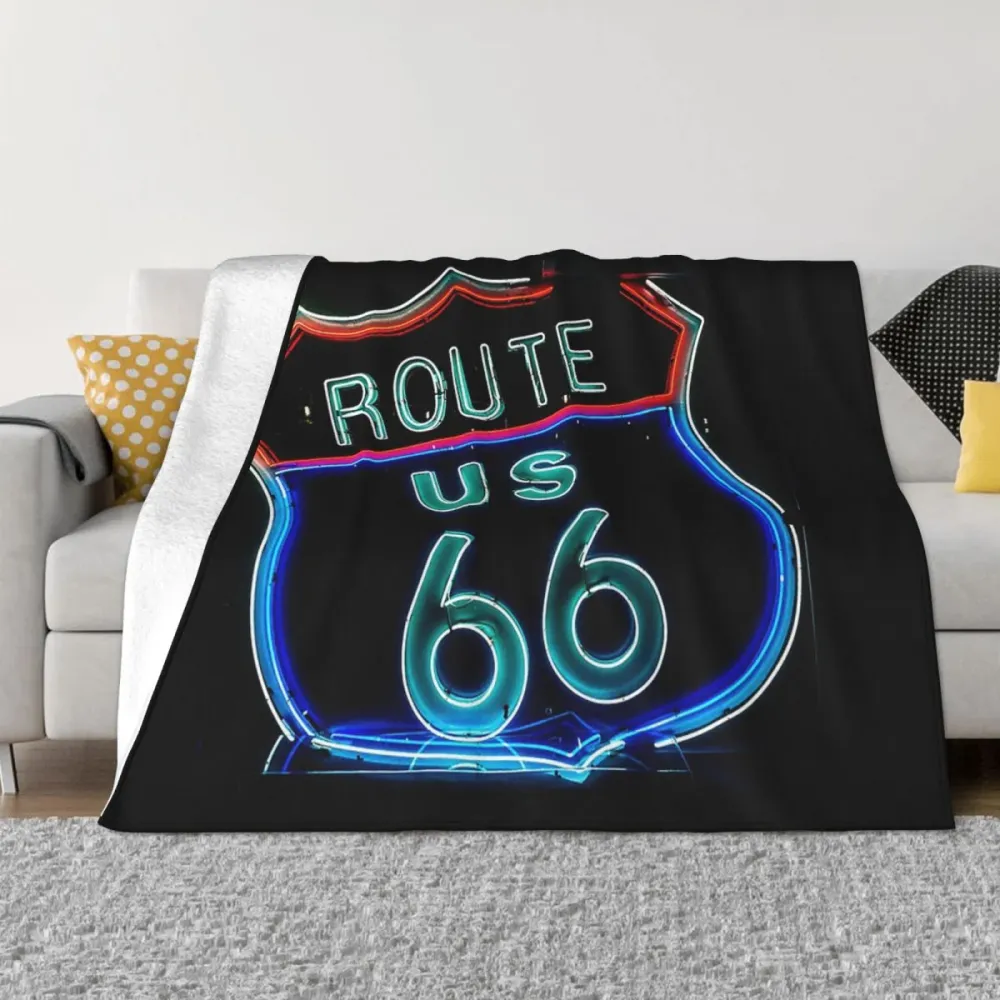 Plaid Moto Route 66 Néon Antre du Motard