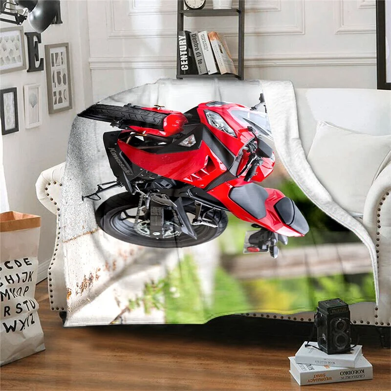 Plaid Moto Sportive sur Béquille Antre du Motard