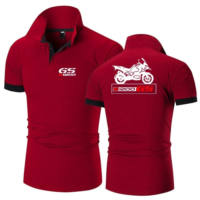 Polo Moto R 1200 GS Rouge Bordeaux Antre du Motard