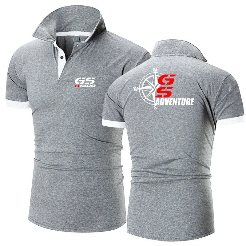 Polo Moto GS Adventure Gris Antre du Motard