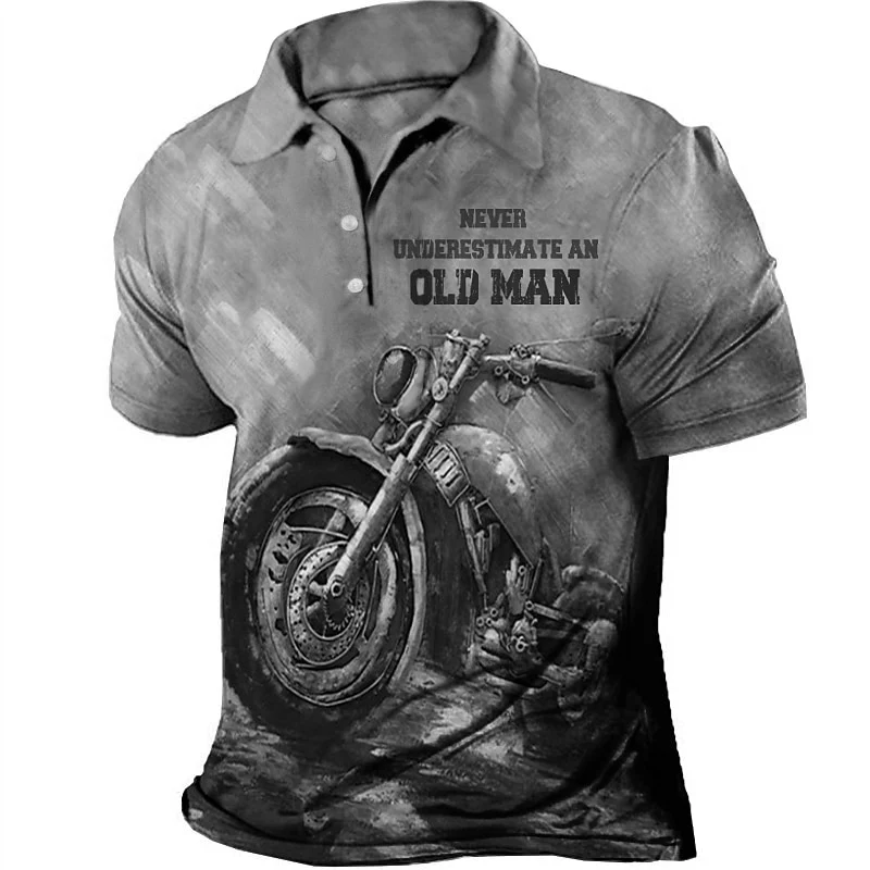 Polo Moto Modèle Old School Antre du Motard