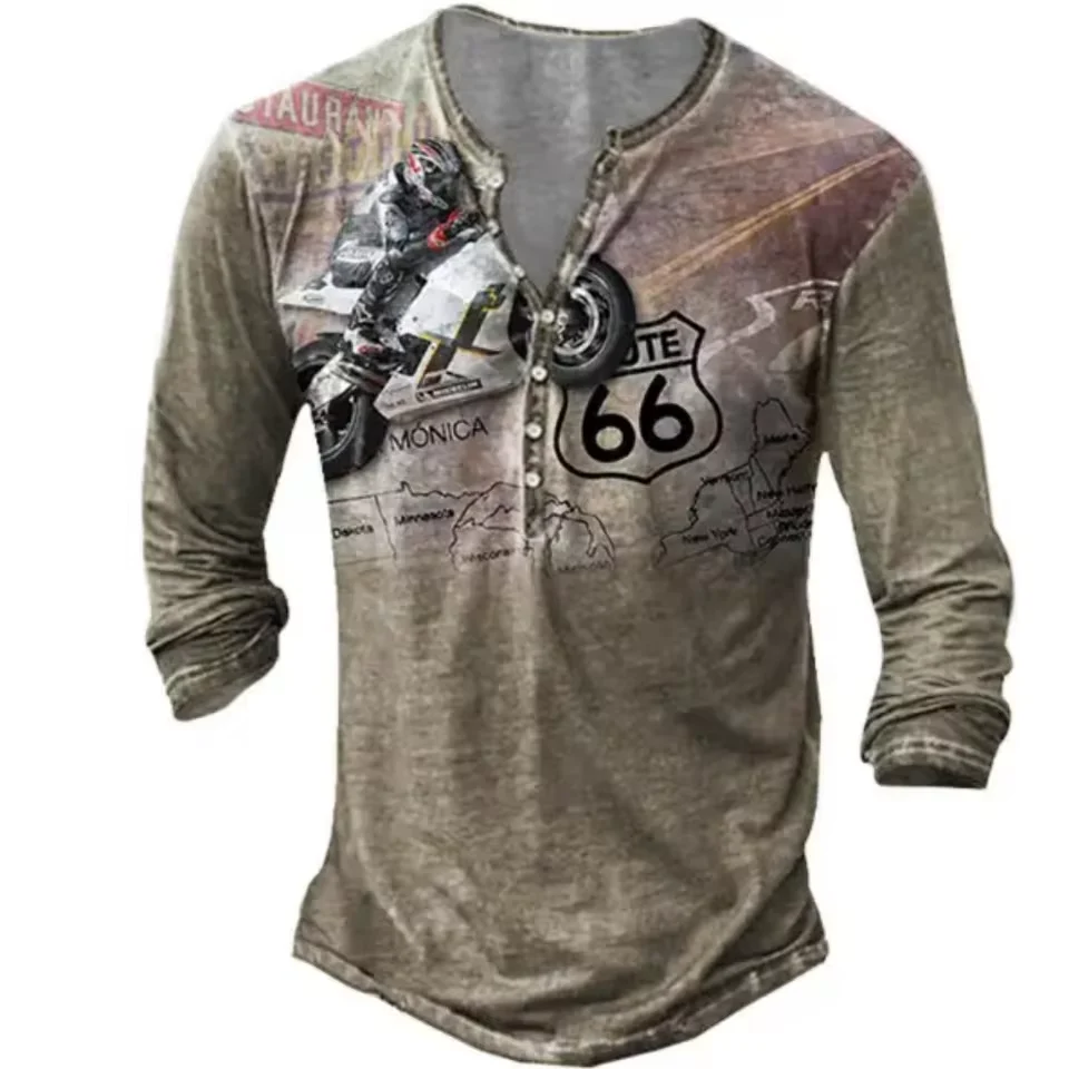 Polo Moto Mythique Route 66 Antre du Motard