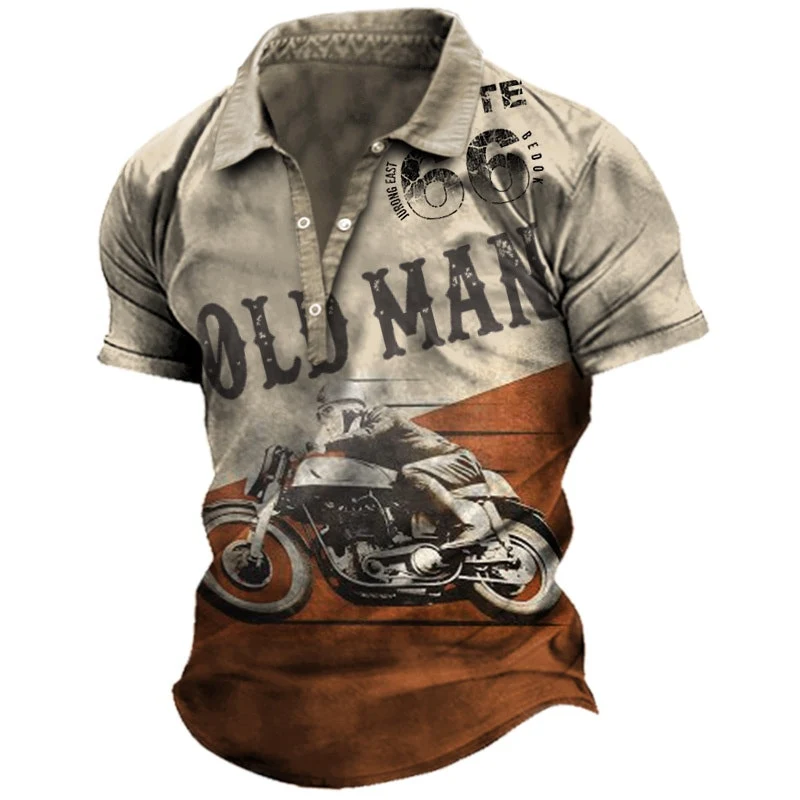 Polo Moto Old Man Vintage Antre du Motard