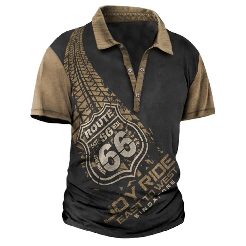 Polo Moto Route 66 Américaine Antre du Motard