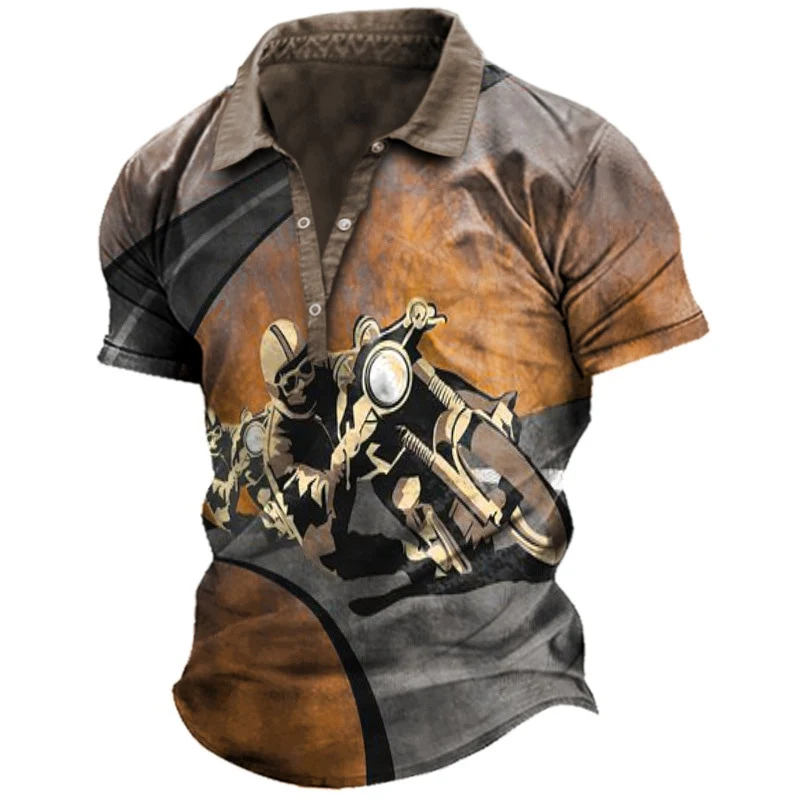 Polo Moto Style Rétro Antre du Motard