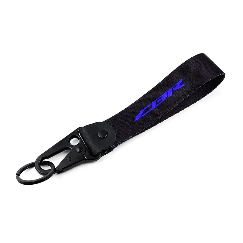 Porte-Clé Moto Inscription (Honda) CBR Bleu Violet Antre du Motard