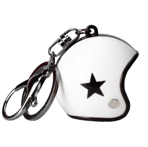 Porte-Clef Moto Casque de Trial Antre du Motard