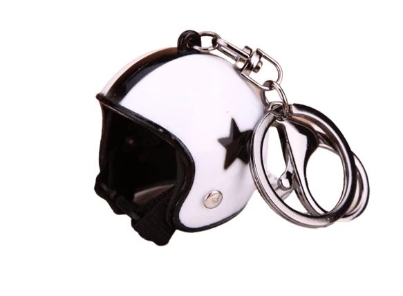 Porte-Clef Moto Casque de Trial Antre du Motard