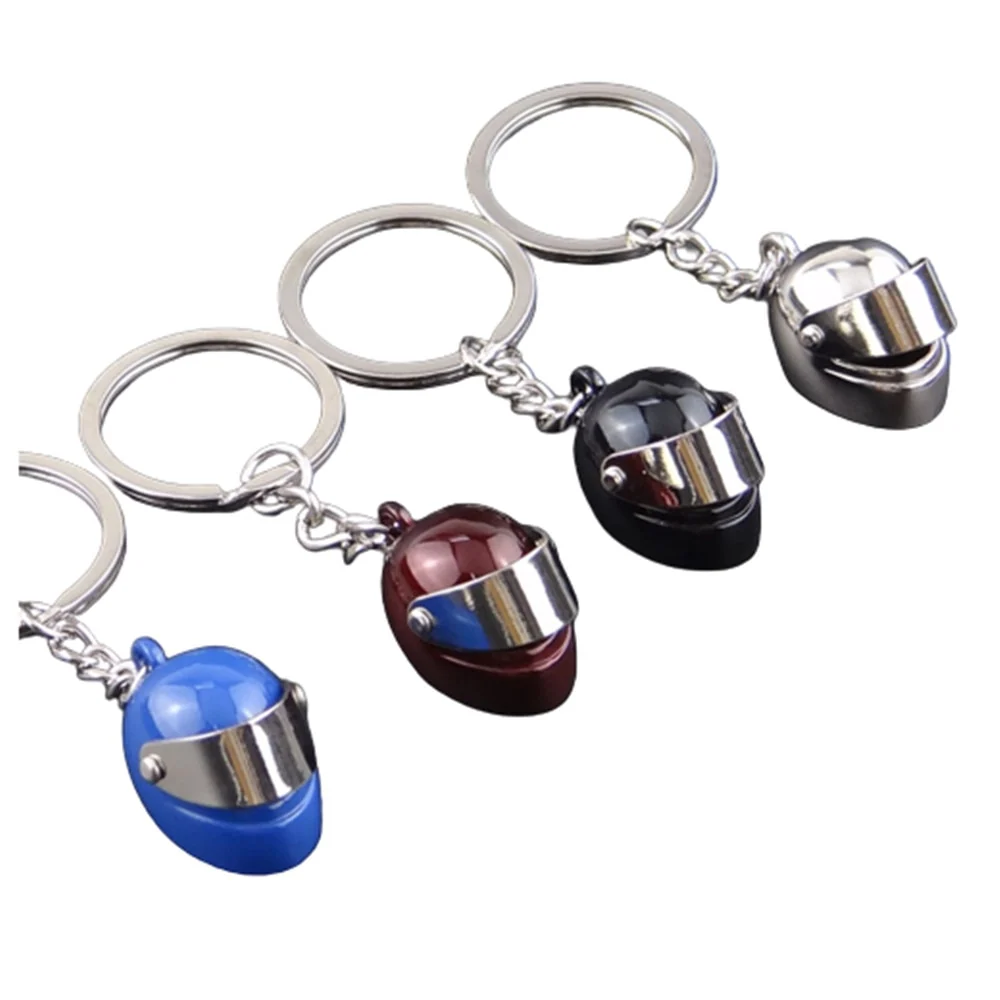 Porte-Clef Moto Casque Visière Chromée Antre du Motard