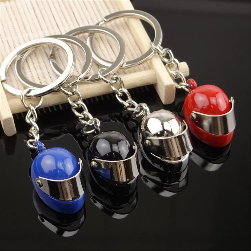 Porte-Clef Moto Casque Visière Chromée Antre du Motard