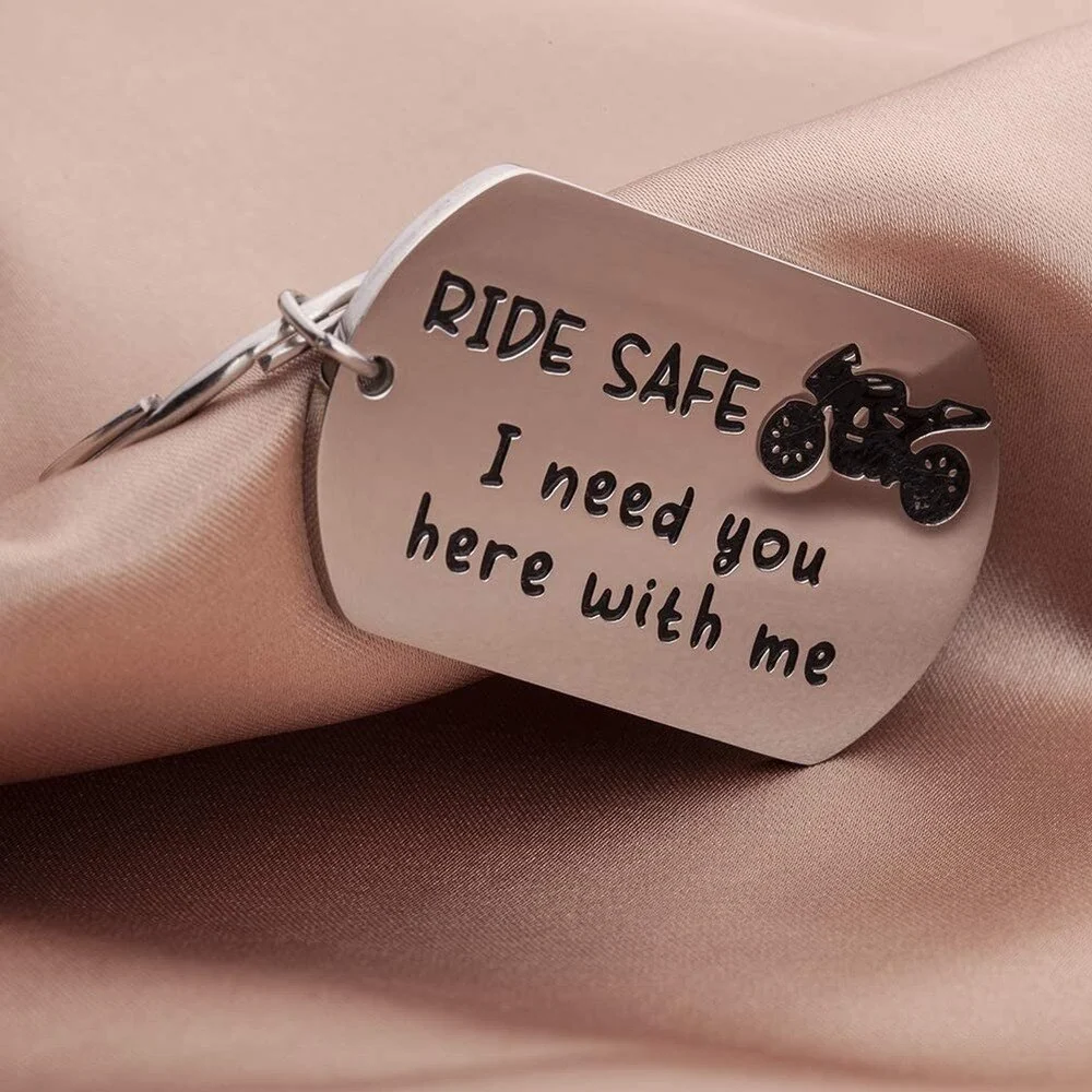 Porte-Clef Moto Citation Ride Safe Antre du Motard