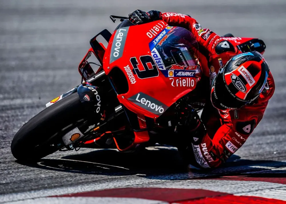 Poster Moto GP Virage Serré Antre du Motard