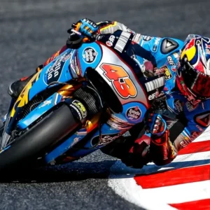 Poster Moto GP<br> Virage sur Circuit Antre du Motard