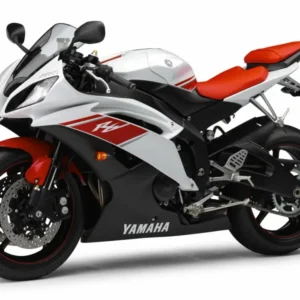 Poster Moto<br> Sportive Yamaha Bicolore Antre du Motard
