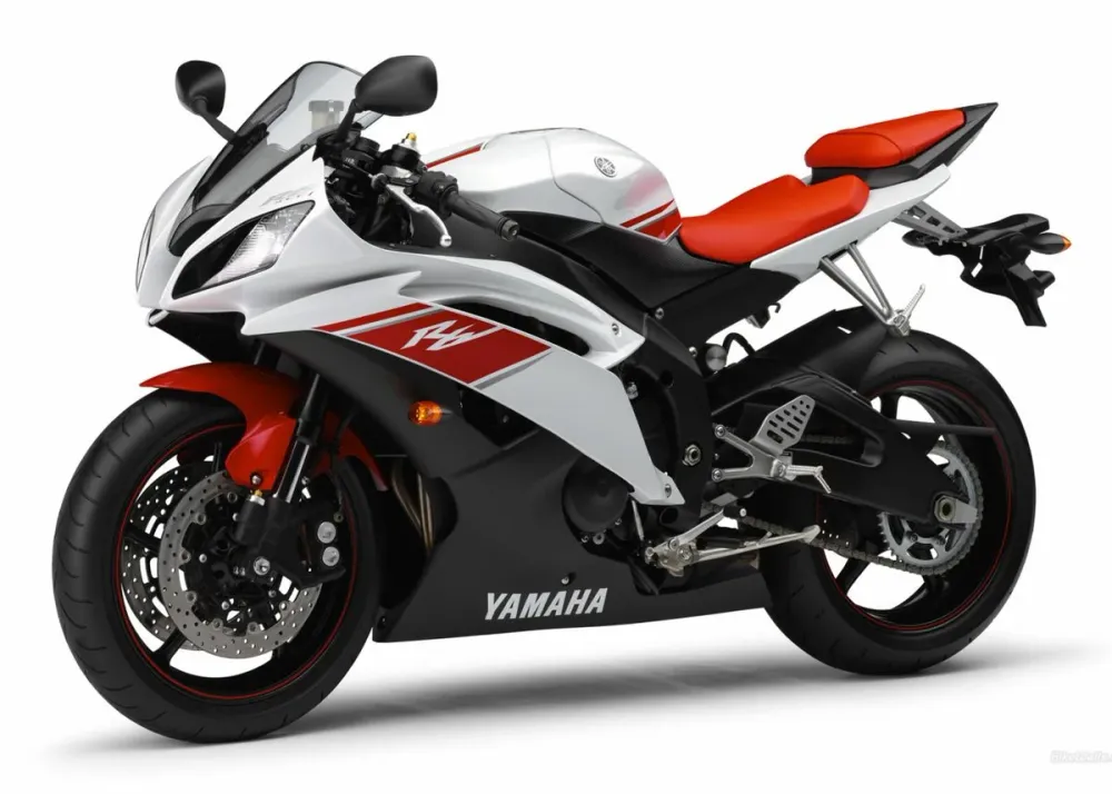 Poster Moto Sportive Yamaha Bicolore Antre du Motard
