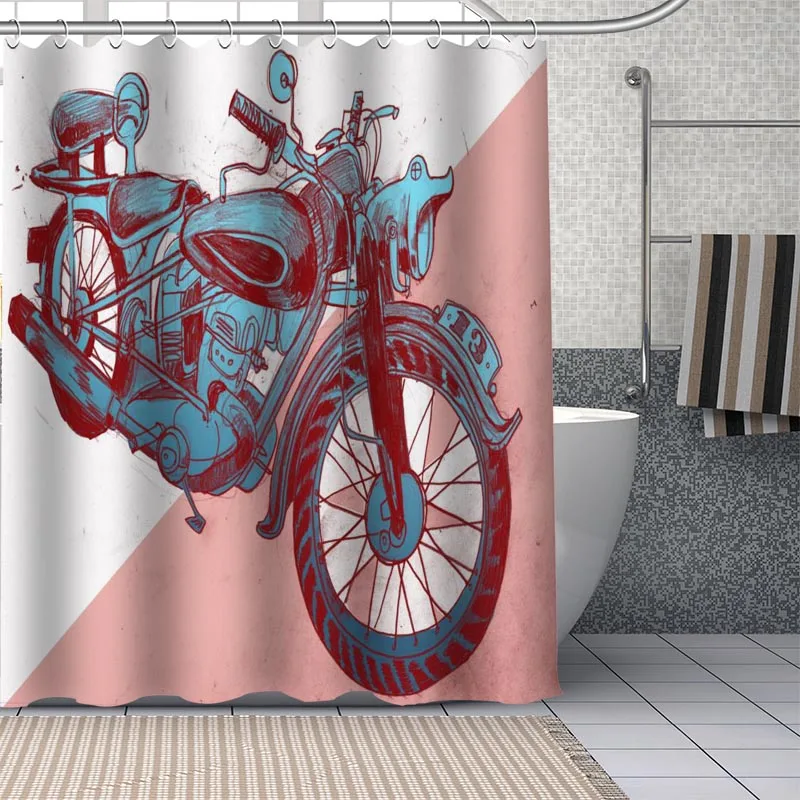 Rideau de Douche Moto Rétro Antre du Motard