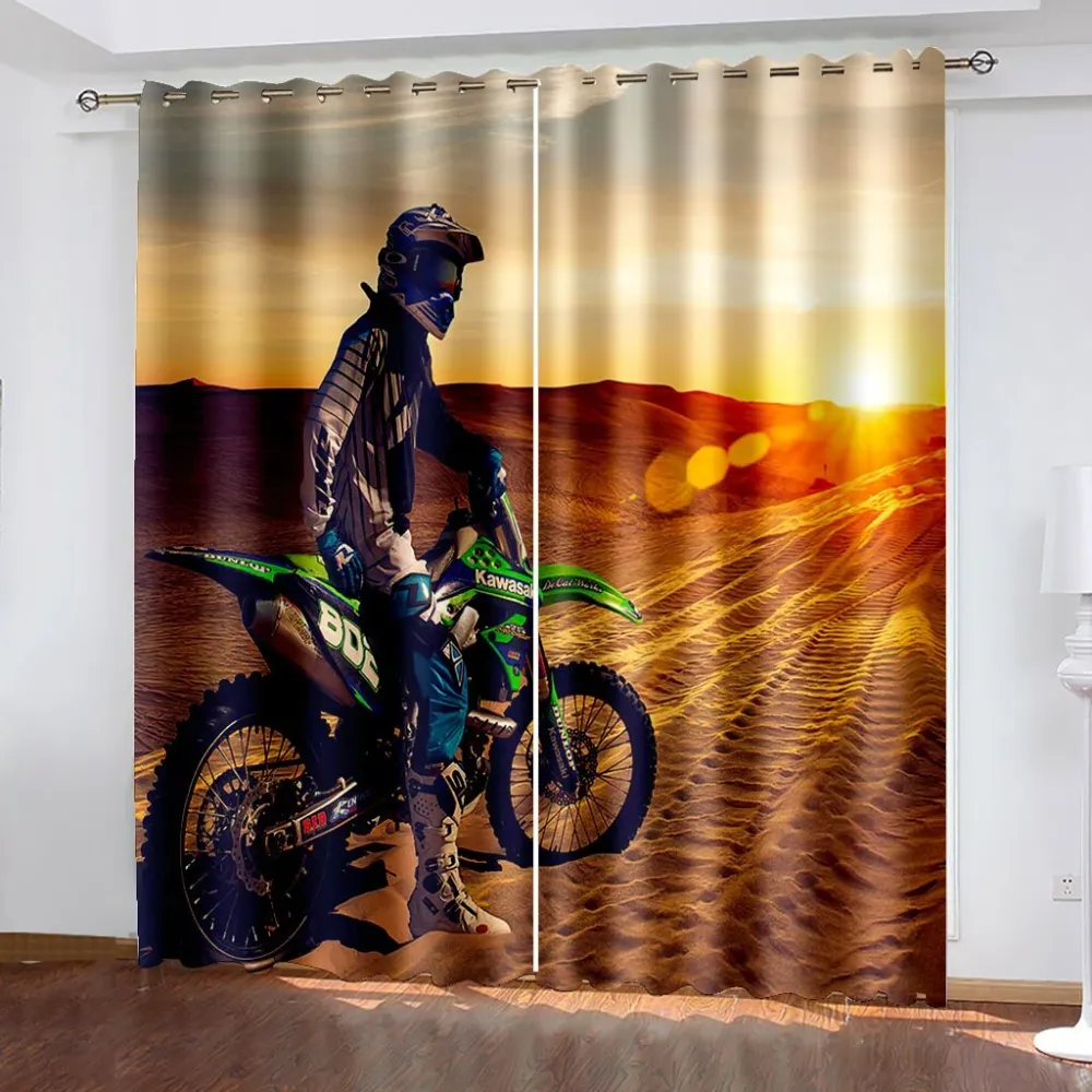Rideau Moto Cross Kawasaki dans le Désert Antre du Motard