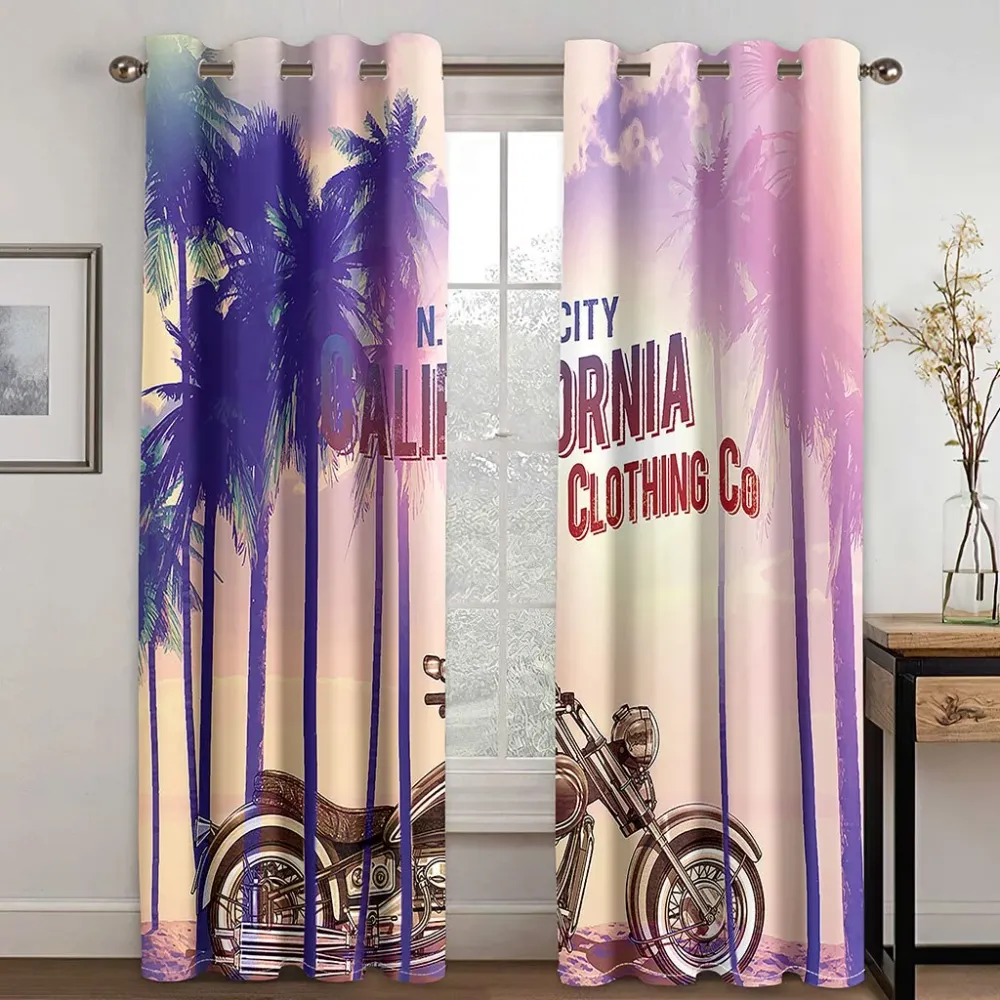 Rideau Moto Californie & Palmiers Antre du Motard