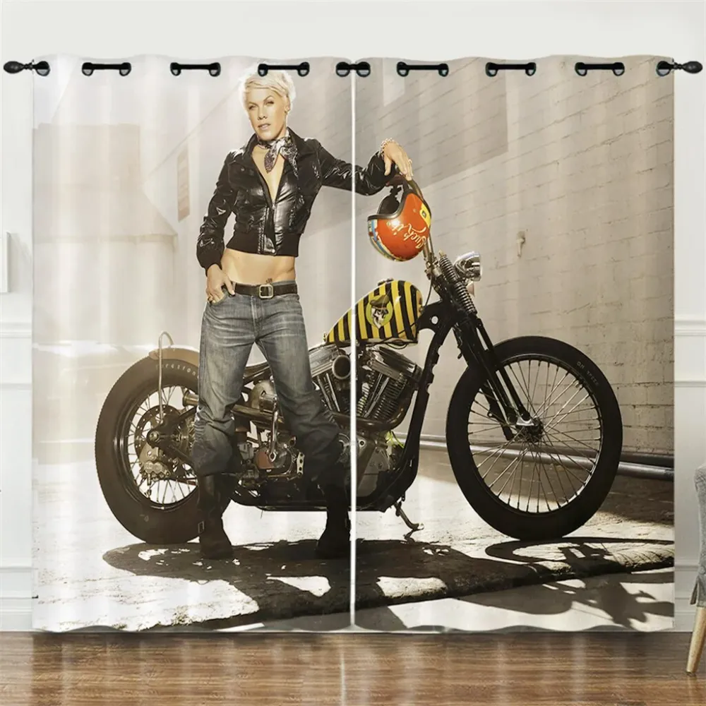 Rideau Moto Chanteuse P!nk Antre du Motard