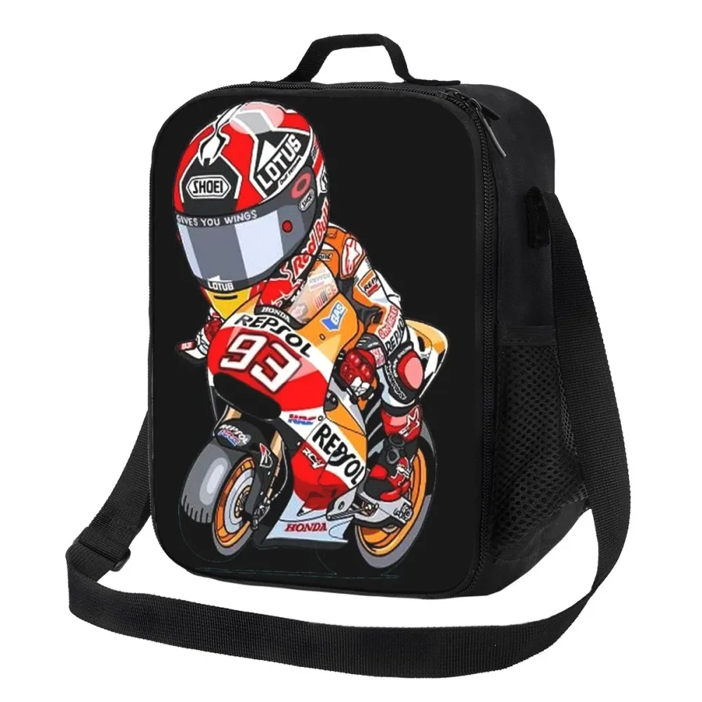 Sac Sacoche Isotherme Moto GP Pilote Marc Marquez Cartoon Antre du Motard