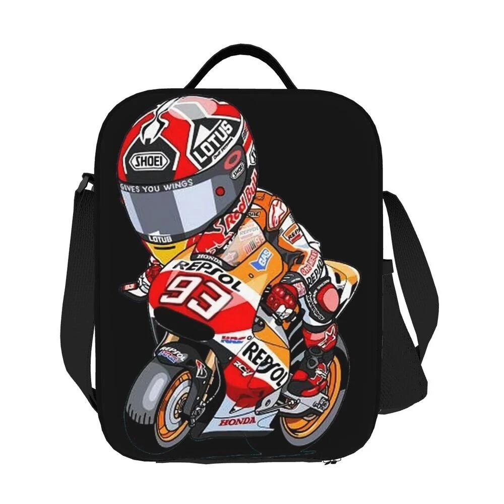 Sac Sacoche Isotherme Moto GP Pilote Marc Marquez Cartoon Antre du Motard