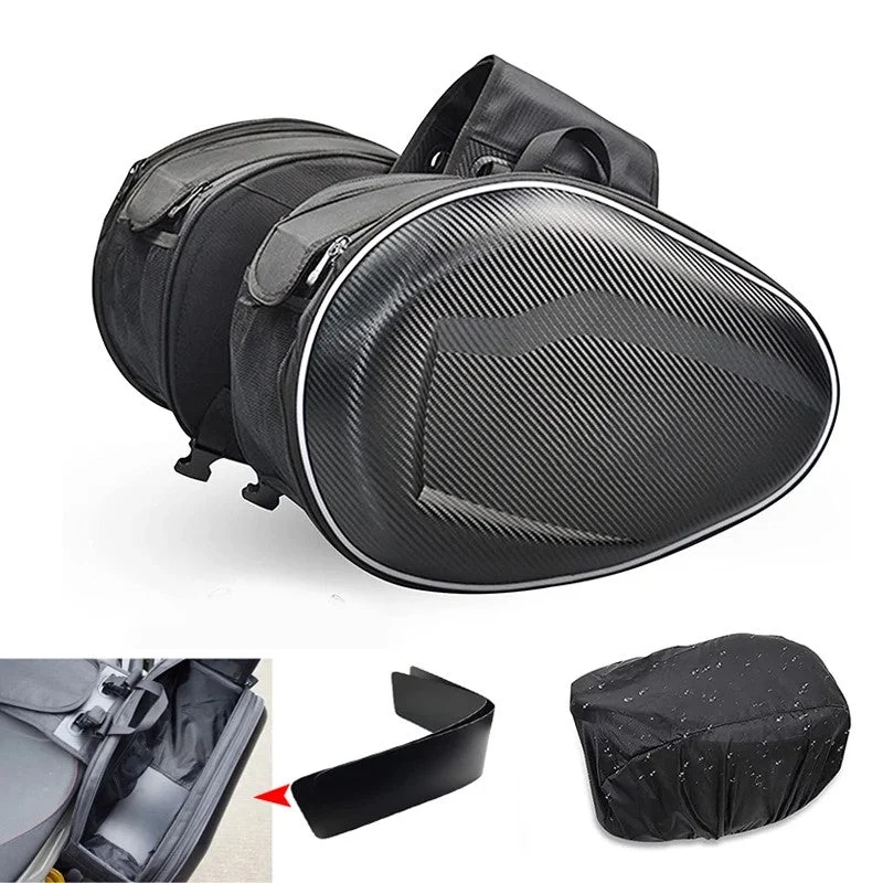 Sacoche cavalière moto étanche et universelle 36-58 litres Antre du Motard