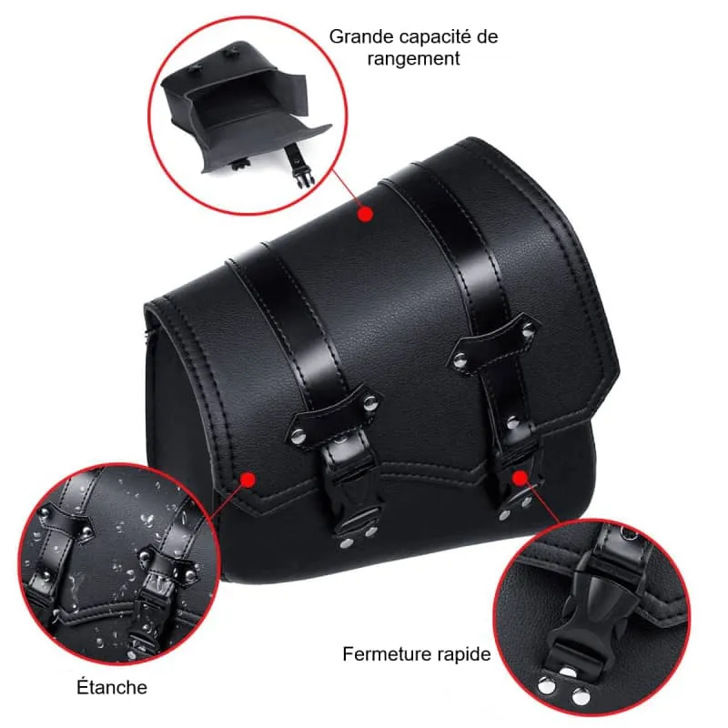 Sacoche de moto en cuir - Set de 2 Antre du Motard