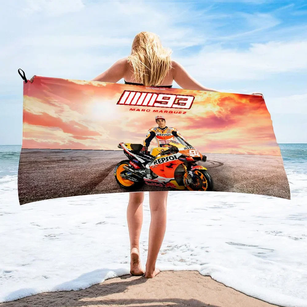 Serviette de Plage Moto GP Marc Marquez et Sa Moto Antre du Motard