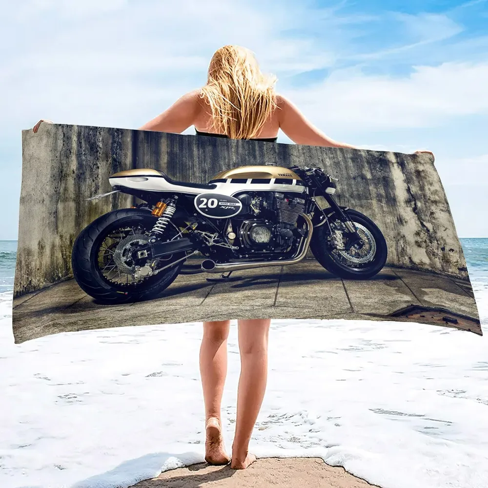 Serviette de Plage Moto Cafe Racer Antre du Motard