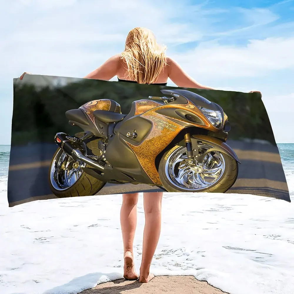 Serviette de Plage Moto Hayabusa Antre du Motard