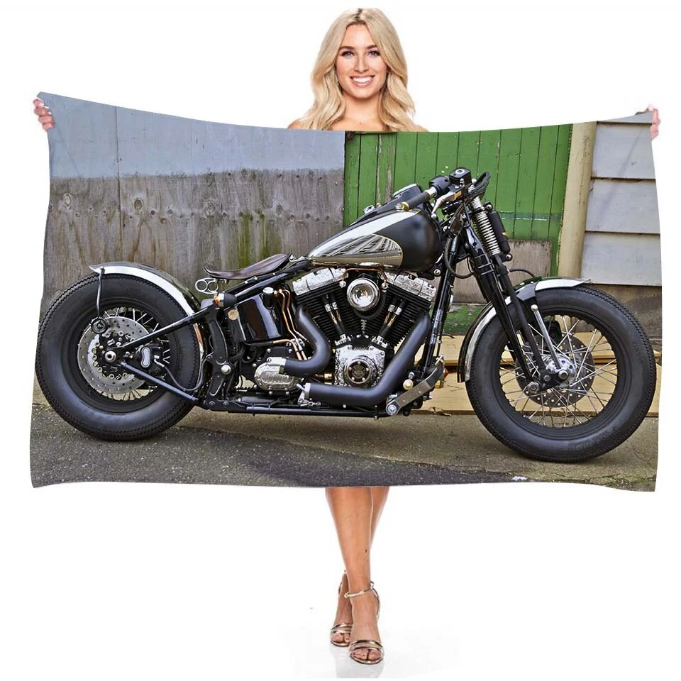 Serviette de Plage Moto Vintage Antre du Motard