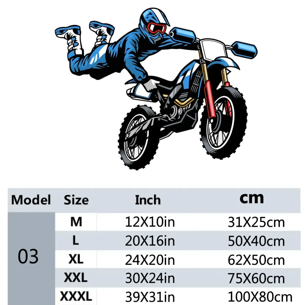 Sticker Mural Moto Cross Figure érienne Antre du Motard