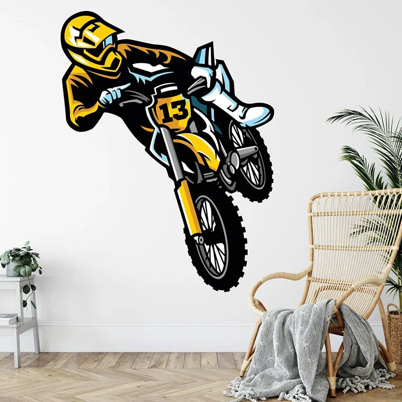 Sticker Mural Moto Cross Freestyle Antre du Motard