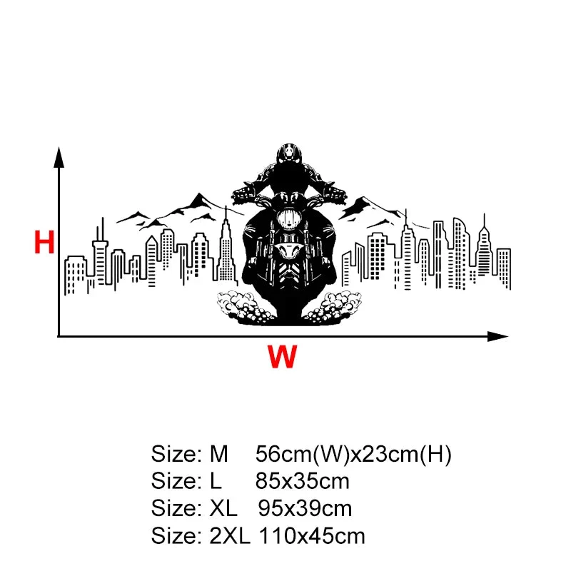 Sticker Mural Moto Balade en Ville Antre du Motard