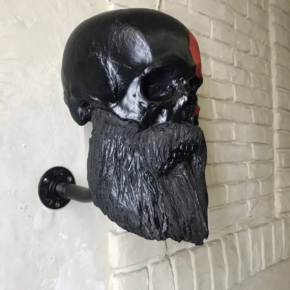 Support Mural Casque Moto Kratos Dieu de la Guerre Antre du Motard
