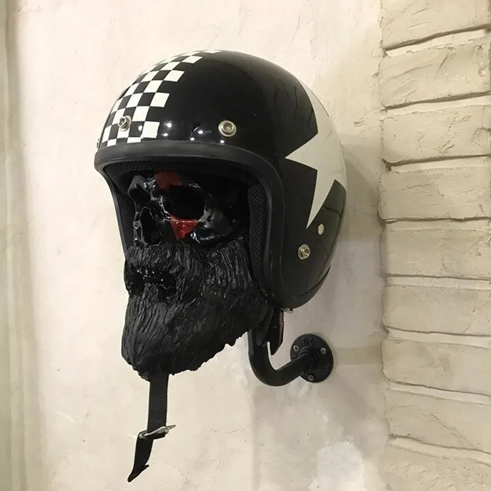 Support Mural Casque Moto Kratos Dieu de la Guerre Antre du Motard