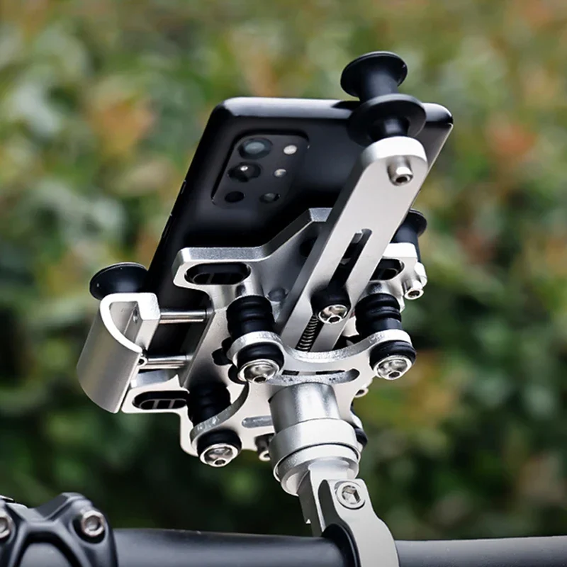 Support téléphone moto haut de gamme en aluminium Antre du Motard