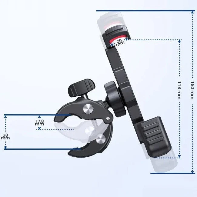 Support de Téléphone Moto à installation rapide Antre du Motard