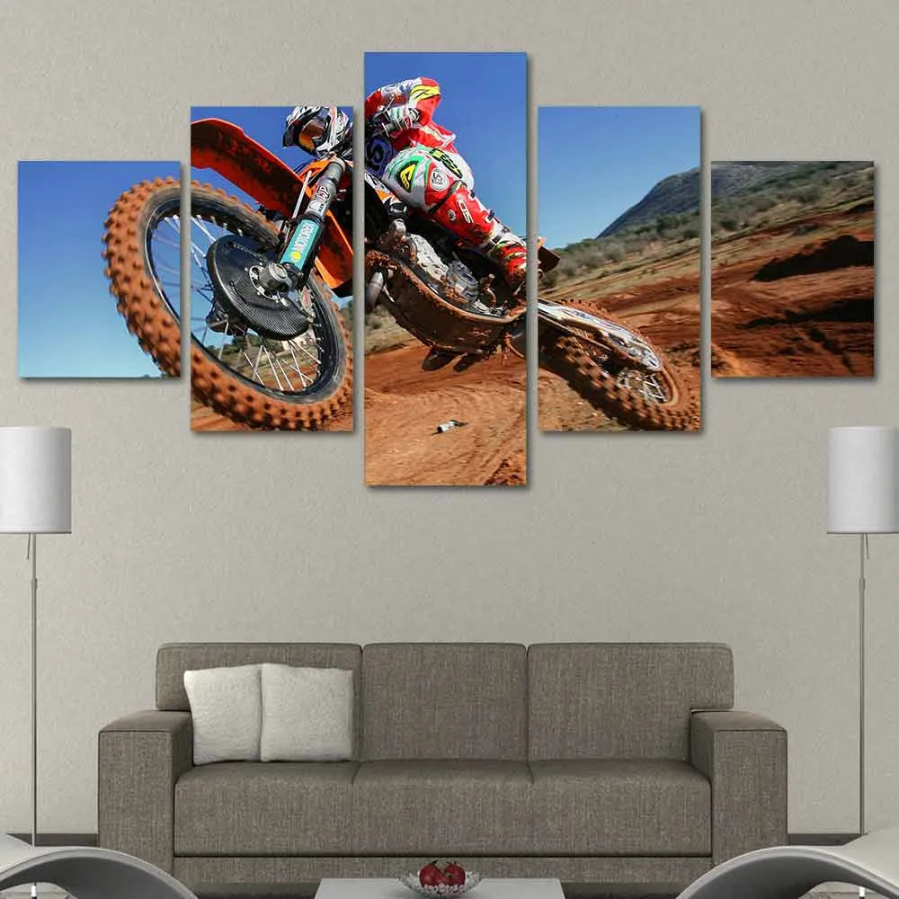 Tableau Moto Cross Voltige Antre du Motard
