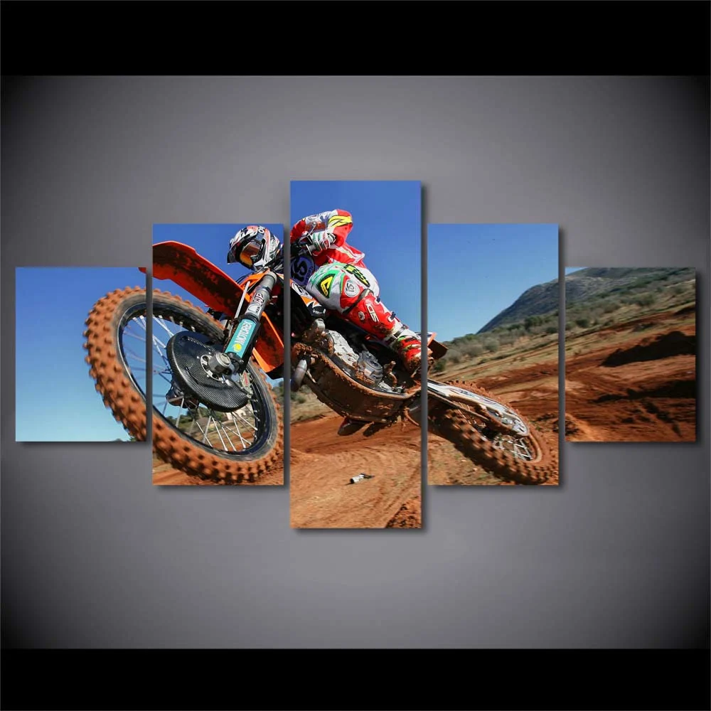 Tableau Moto Cross Voltige Antre du Motard